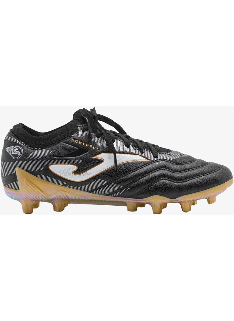 Joma Powerful Cup 2401 Men's Black Football Cleats (Turf Ground) POCS2401FG  - Image 1