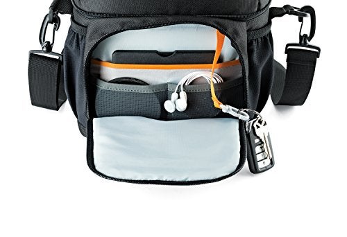 Lowepro LP37121, Nova 170 AW II Camera Bag, Fits DSLR with 24-105mm Attached Lens, Compact Photo Drone, 1-2 Additional Lenses, Flash, Black - Image 4