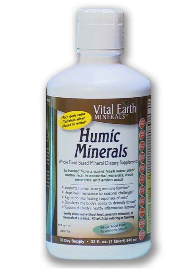 Vital Earth Minerals Vital Earth Humic Minerals 70+ Trace Minerals With Naturally Occurring Fulvic Acid Alkalizing Liquid Mineral Supplement For Ionic Detox Digestive Support Energy & Balance 32 Fl Oz  - Image 2