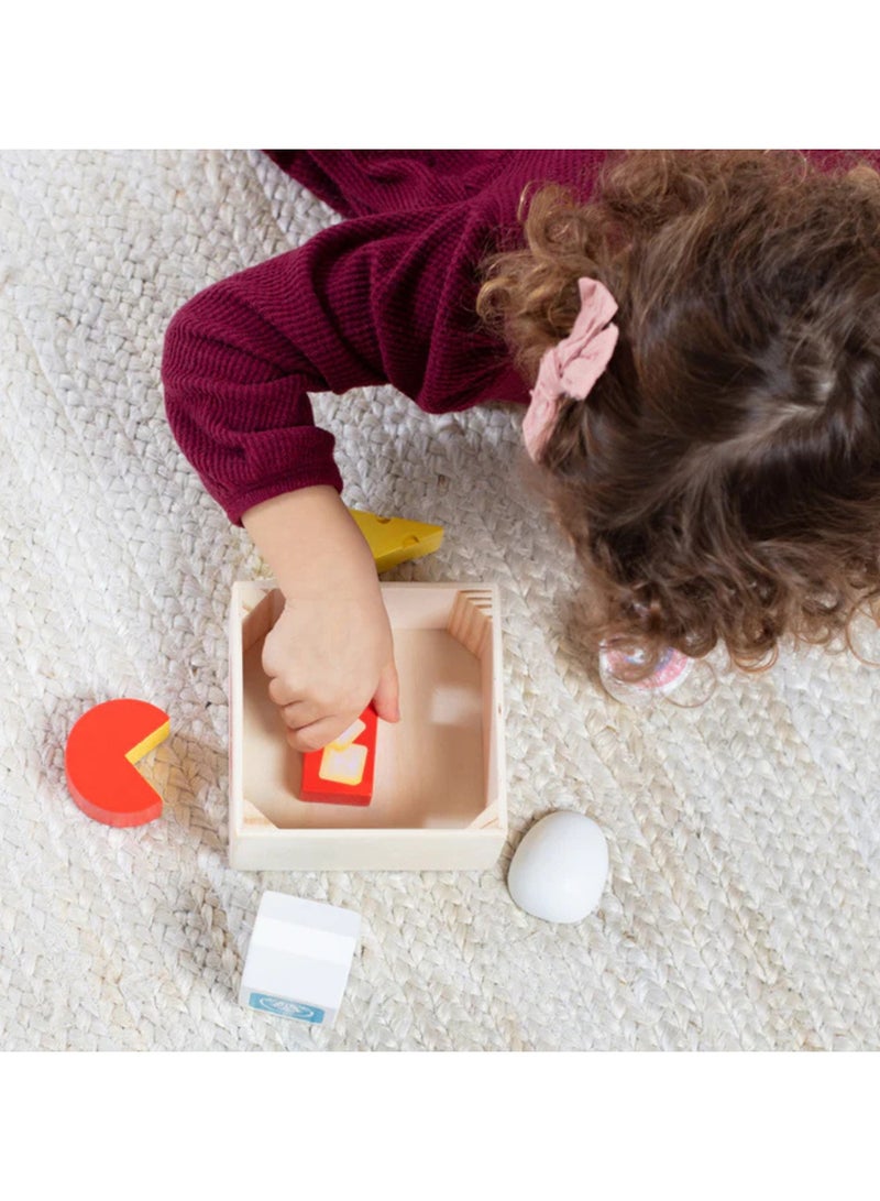 Melissa & Doug Wooden Food Groups Play Set – Dairy – 9-Piece Pretend Play Set with Milk, Cheese, Yogurt, Butter & More – Educational Wooden Toy for Kids Learning About Nutrition Ages 3+ | MD95207 - Image 3