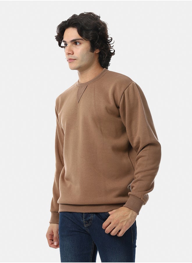 Men Cozy Casual Plain British Tan Beige Sweatshirt - pzsku/ZA341B0EF0B96A77D55B7Z/45/_/1731018405/08d19630-e12e-4e97-8119-4b8194933d74