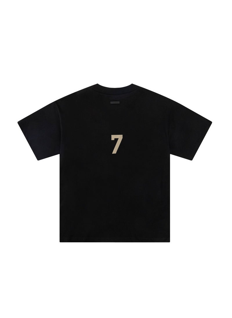 Generic - FOG Mainline Letter Print Loose Teen T-Shirt Black - Image 1