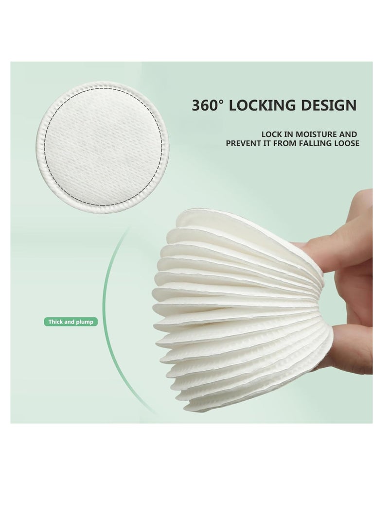 FengSVMA 3 Packs 300 Sheets Premium Cotton Rounds ，for FaceFacial Lip & Eye Makeup Remover Pads, Effective Cosmetic Cotton Round,Hypoallergenic, Lint-Free - Image 3