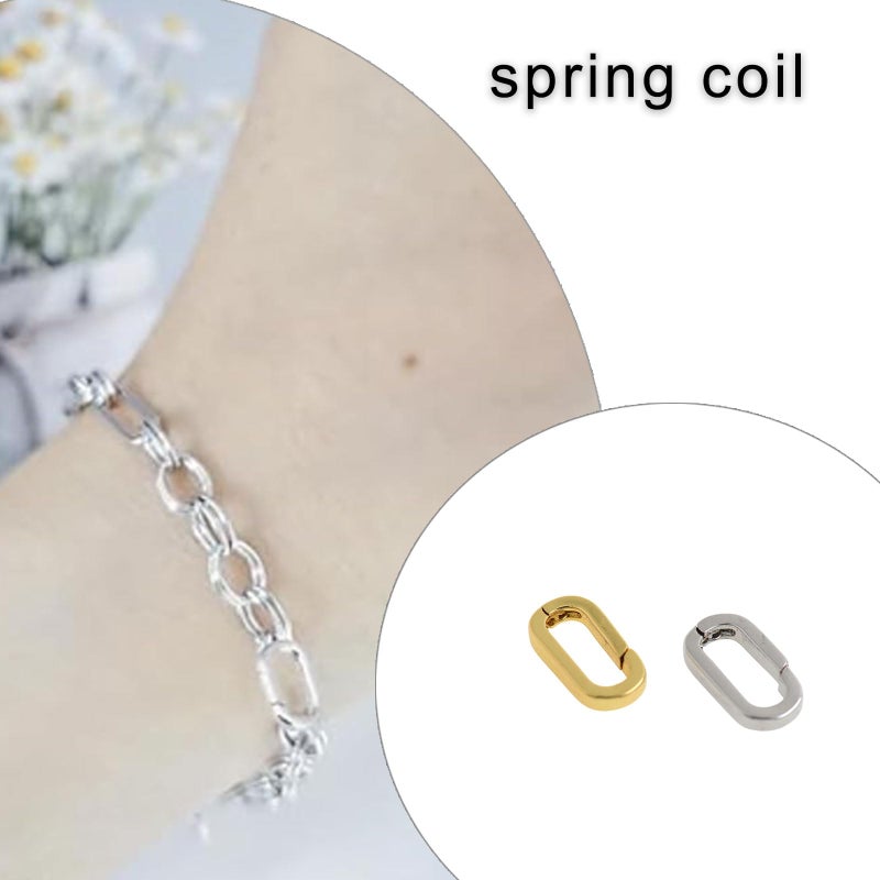 Gold Jewelry Clasp Set For Necklaces Bracelets With Zirconia Accent Easy To Use Beads Craft Supplies - Image 3