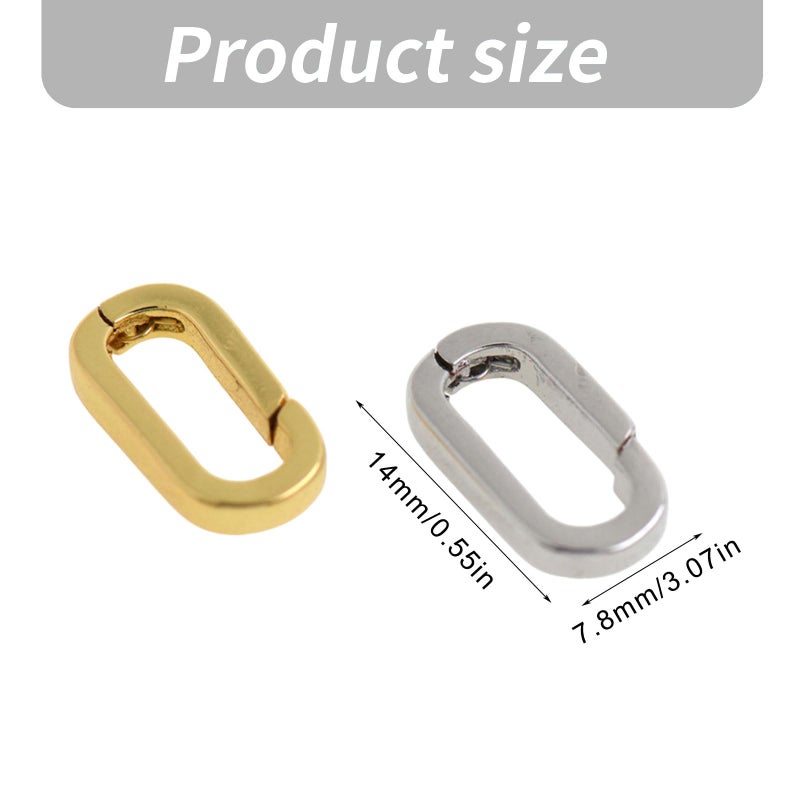 Gold Jewelry Clasp Set For Necklaces Bracelets With Zirconia Accent Easy To Use Beads Craft Supplies - Image 5