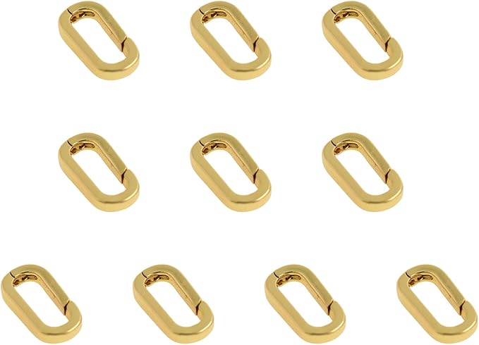 Gold Jewelry Clasp Set For Necklaces Bracelets With Zirconia Accent Easy To Use Beads Craft Supplies - Image 1
