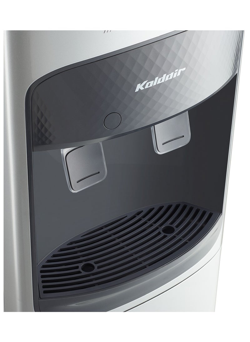 Koldair - Water Dispenser Top-Load Freestanding With Fridge 2 Taps Hot And Cold Type AF Silver - Image 1