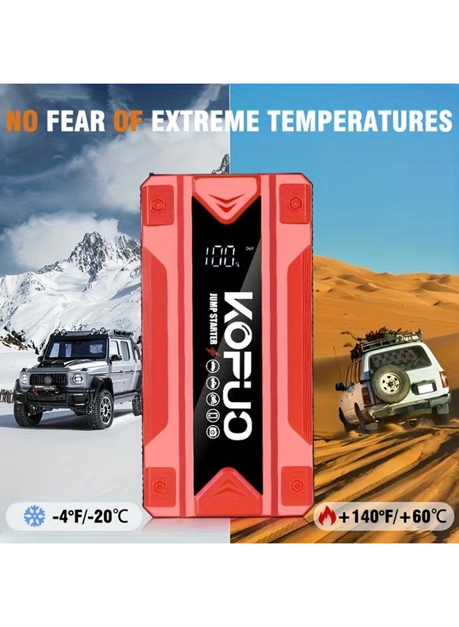 بلاك 4000A مولد قفز بطارية السيارة بنك طاقة لمحركات البنزين والديزل مع ضوء LED USB - Image 5