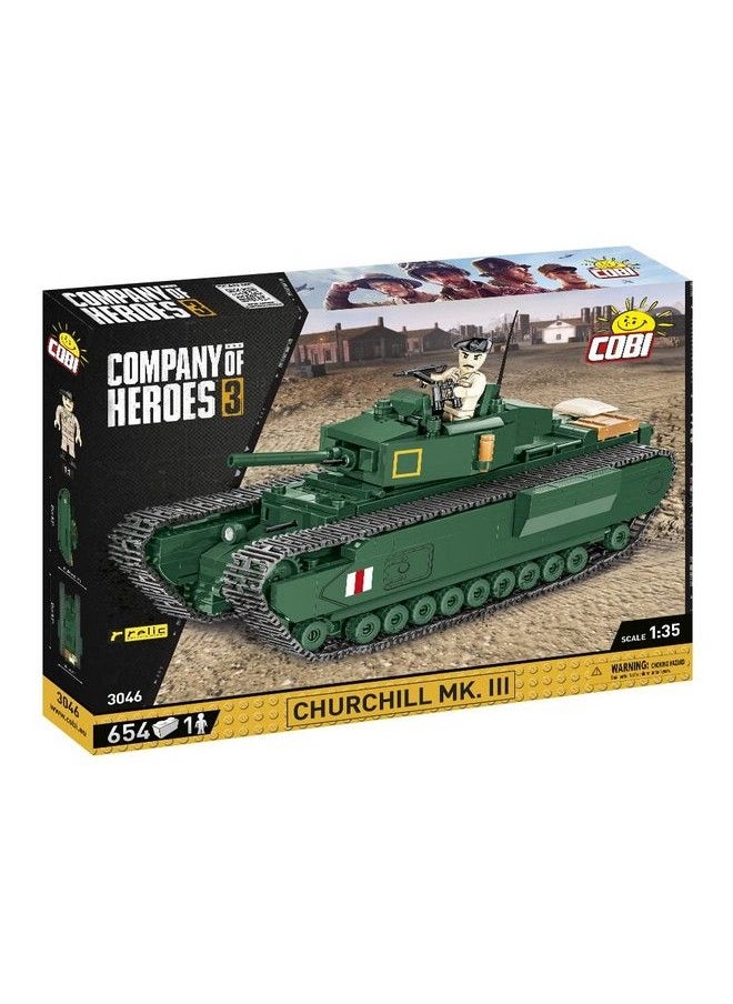 COBI Company Of Heroes 3 Churchill Mk. Iii Tank  - Image 3