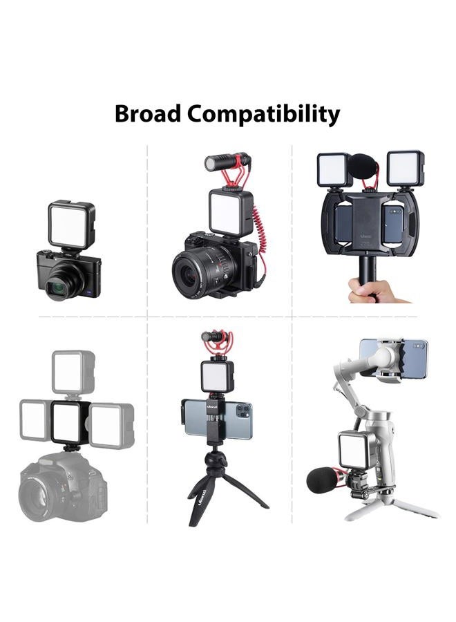 Ulanzi VL49 2000mAh LED Video Light w 3 Cold Shoe, Rechargeable Soft Light Panel, Portable Photography Lighting for DJI OSMO Sony DSLR Canon Camera GoPro Vlogging - Image 5