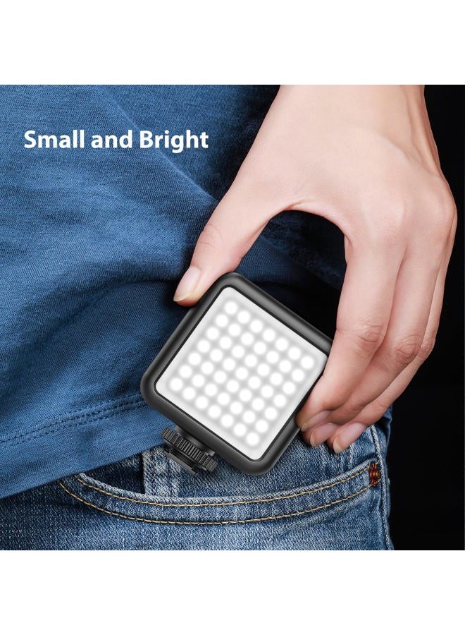 Ulanzi VL49 2000mAh LED Video Light w 3 Cold Shoe, Rechargeable Soft Light Panel, Portable Photography Lighting for DJI OSMO Sony DSLR Canon Camera GoPro Vlogging - Image 4