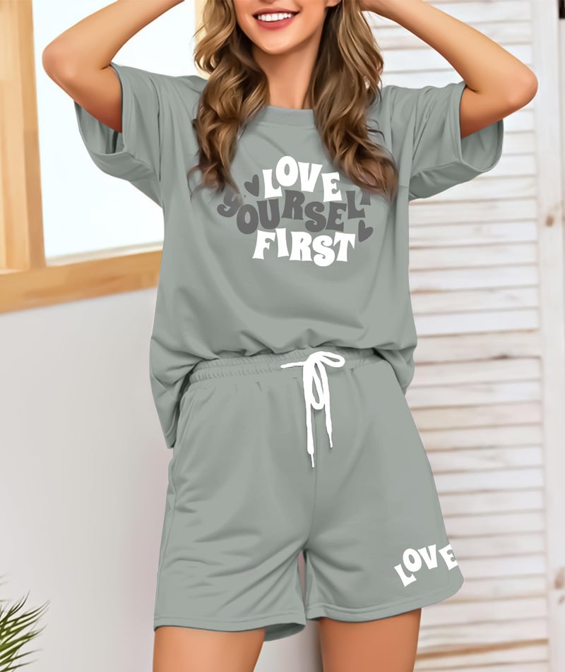 SHODOX® Womens Cotton Blend Printed Tshirt and Shorts Co-ords Set (Pack of 1) - Image 3