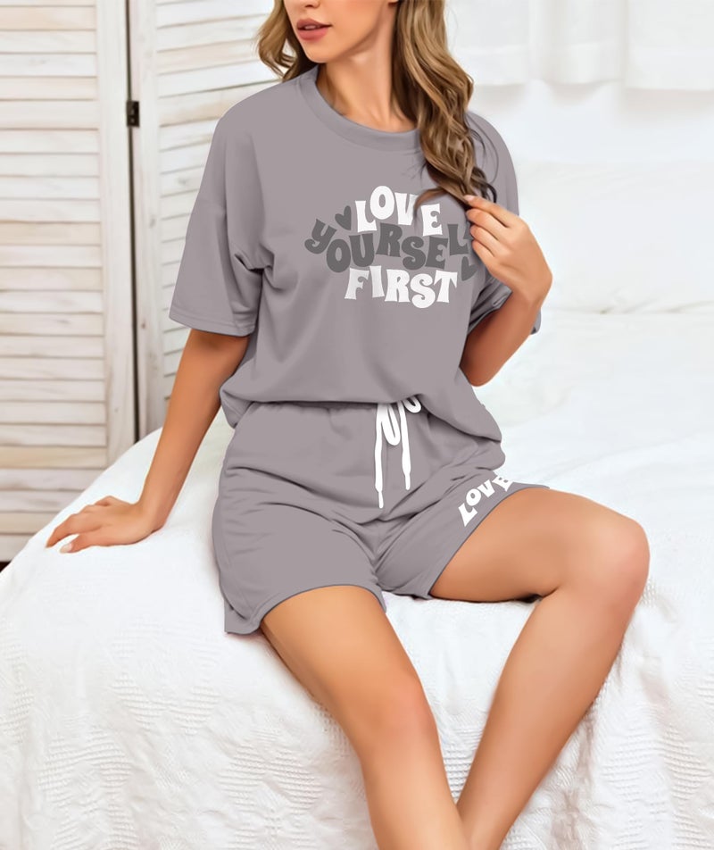 SHODOX® Womens Cotton Blend Printed Tshirt and Shorts Co-ords Set (Pack of 1) - Image 5