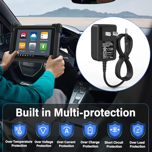 HIENADTOR 12V 3A Automotive Diagnostic Scanner Charger Fit for Autel MaxiSYS MS905 MS906 Power Cord AC Adapter for Autel MaxiSYS MS908 MS906BT MS906TS MS908P MS908S Elite II PRO MS909 MS909CV MS909EV Plug Cable - Image 4