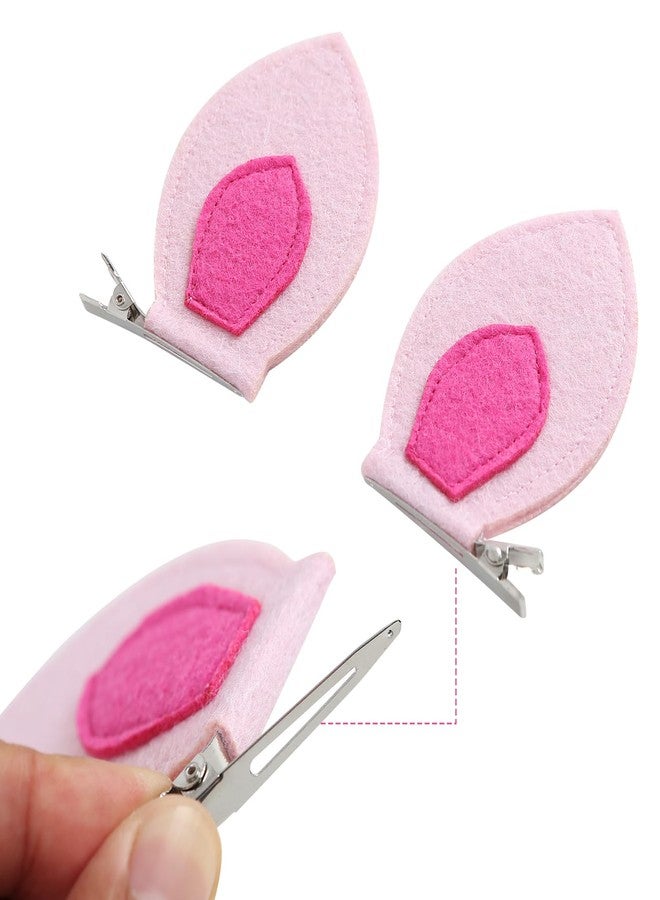 Fancheer Pink Pig Ears Hair Clips Women Pig Costume Accessories Animal Cosplay - Image 3