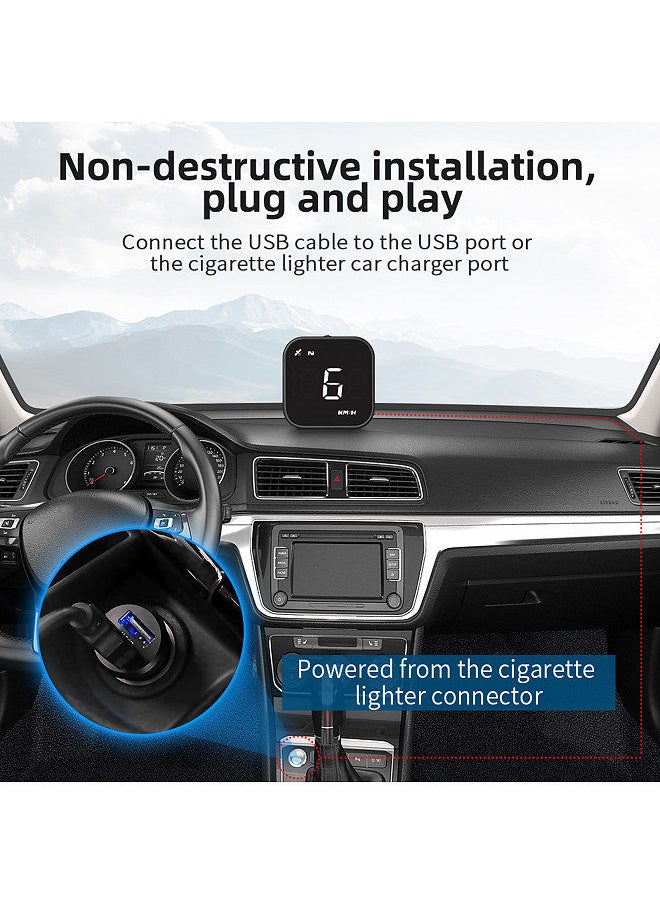 Generic - GPS Speedometer Heads up Display Driving Direction Time Display Overspeed Alarm Fatigue Driving Alarm - Image 1