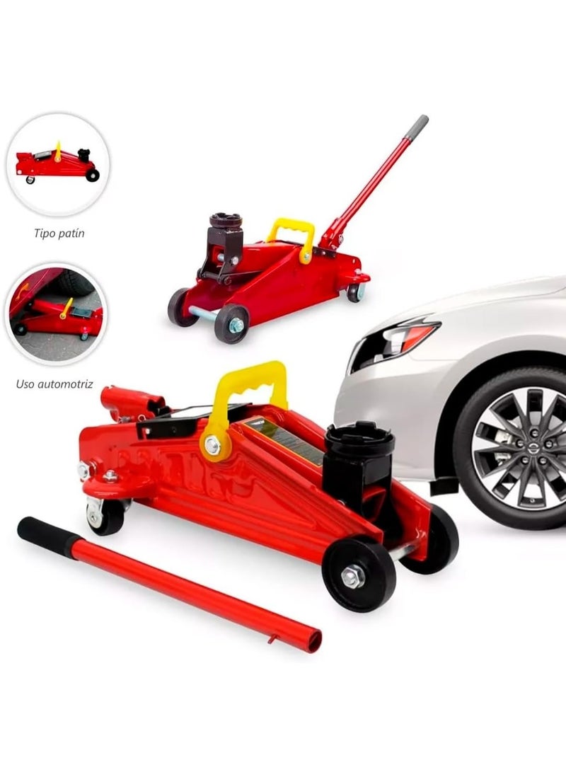 Hydraulic Trolley Jack - 2 Ton Strong Capacity with 4 Wheels - Durable & Practical Tool for Automotive Daily Use - Image 2