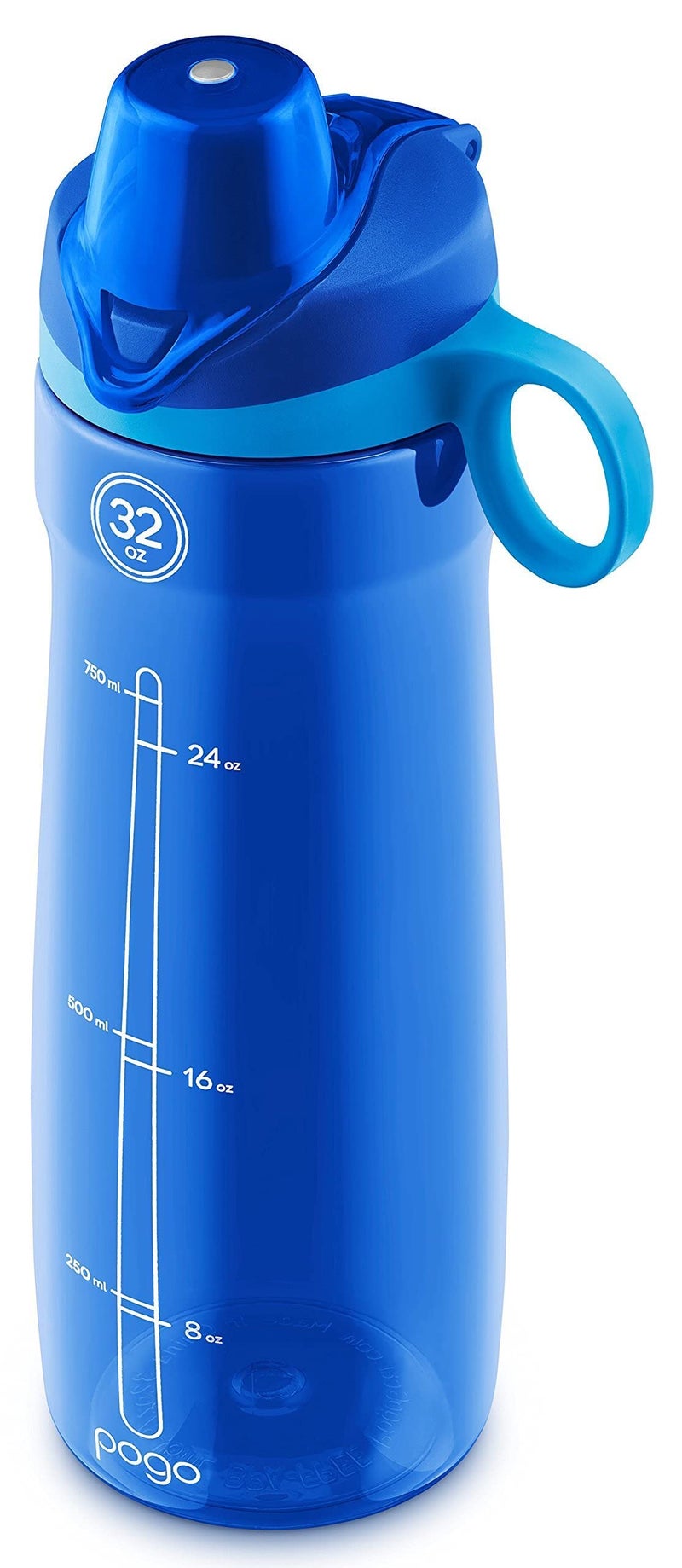 Pogo BPA-Free Tritan Plastic Water Bottle with Chug Lid, 32 Oz, Blue - Image 5