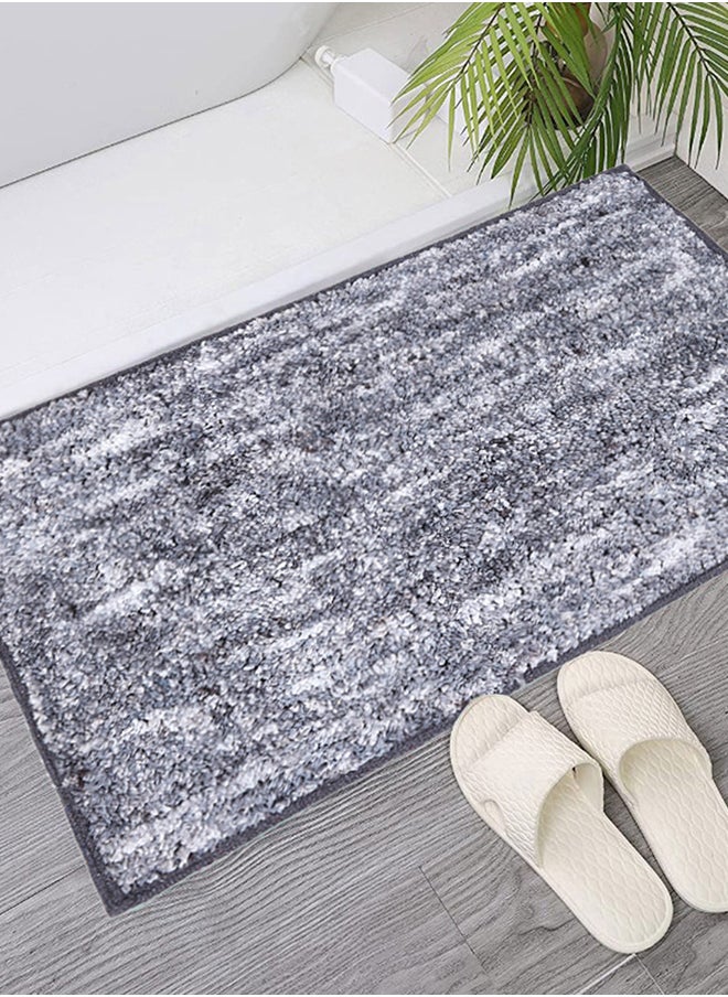 Status Contract Microfiber Floor Door Mat in Home Kitchen Office Entrance Mats (Grey),38 X 58 Cm  - Image 1