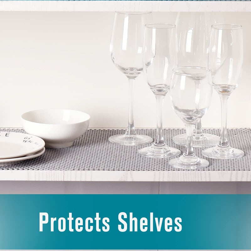 Iwtmm Shelf and Drawer Liner for Kitchen Cabinets Non-Adhesive, Non Slip Durable Strong Clean Long Size 12 Inches X 10 Feet, Shelves, Cabinets, Storage, Kitchen and Desks, Light Gray - Image 3