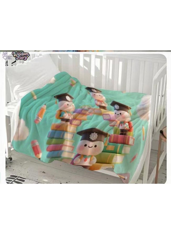 general Wisdom Fairy (latest) flannel thin blanket (warm and comfortable, suitable for sleep, game use, dust and sandproof) 150cm*200cm - 91 - Image 1