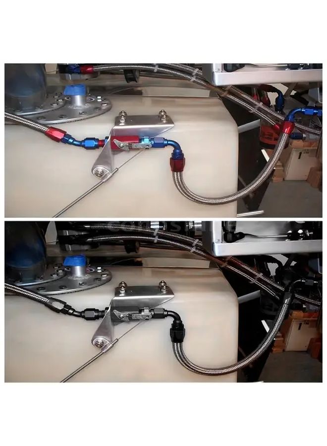 AN8 Red Universal Hose Clamp Fuel Pipe Clip Radiator Oil End Finisher Car Modified - Image 5