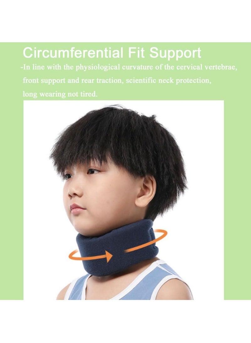Excefore Neck Brace Support for Sleeping Soft and Comfort Cervical Neck Collar for Children Adjustable Neck Support for Relieving Neck Pain and Spine Pressure Neck Collar Protector after Injury for Kids - Image 5
