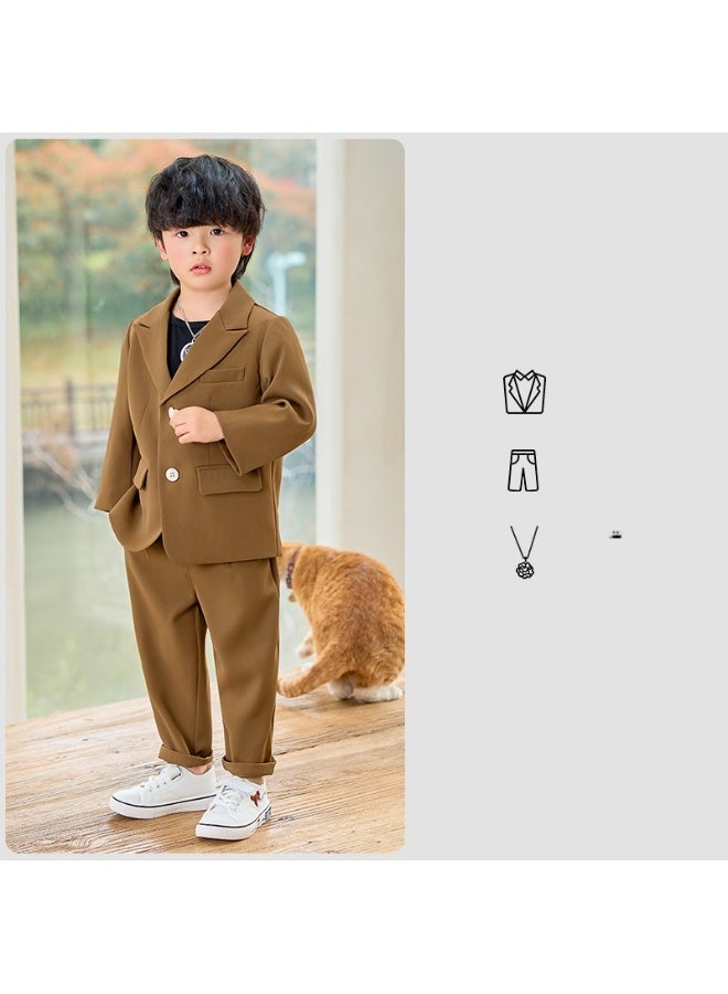 Shougu New Handsome Children's Dress And Boys' Suit Set - Image 1