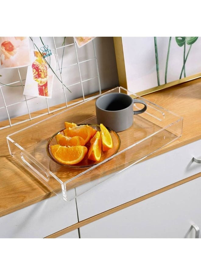 Garkoo – Premium Acrylic Serving Tray – 30×20 cm – Durable Seamless Design with Handles – Side Opening – Ideal for Hotels, Restaurants & Room Service - Image 4