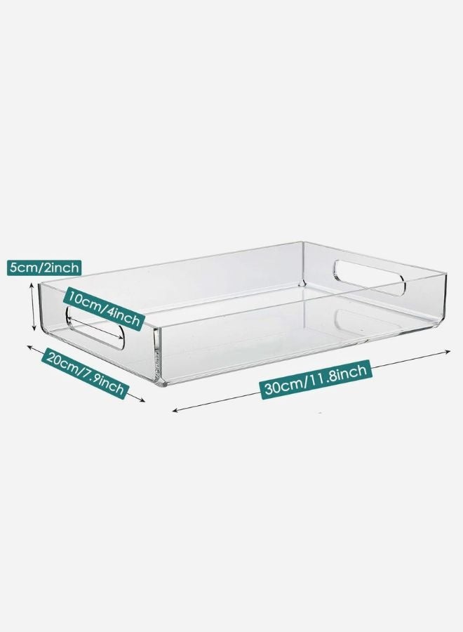 Garkoo – Premium Acrylic Serving Tray – 30×20 cm – Durable Seamless Design with Handles – Side Opening – Ideal for Hotels, Restaurants & Room Service - Image 3