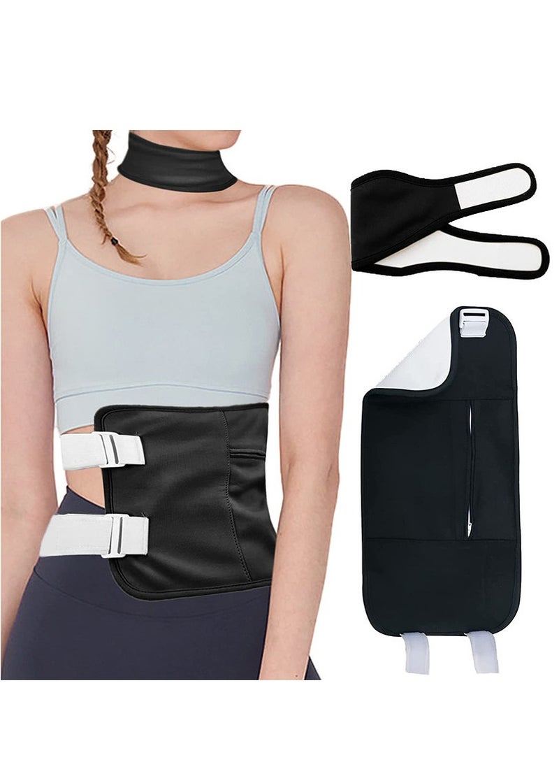 Reusable and Leak-proof Castor Oil Pack, Soft and Flexible, Essential Oil Assisted Waist Belt for Oil Therapy - Image 1