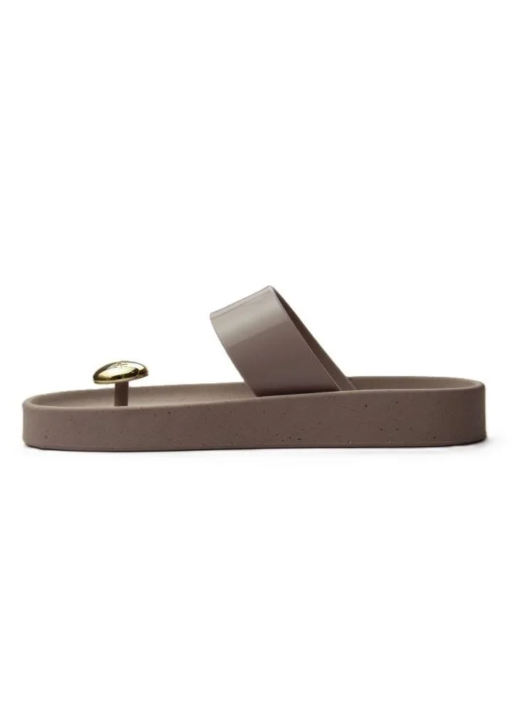 Voices Smooth Ball Women'S Anti Slip Sole  Single Strap Sandals - Beige