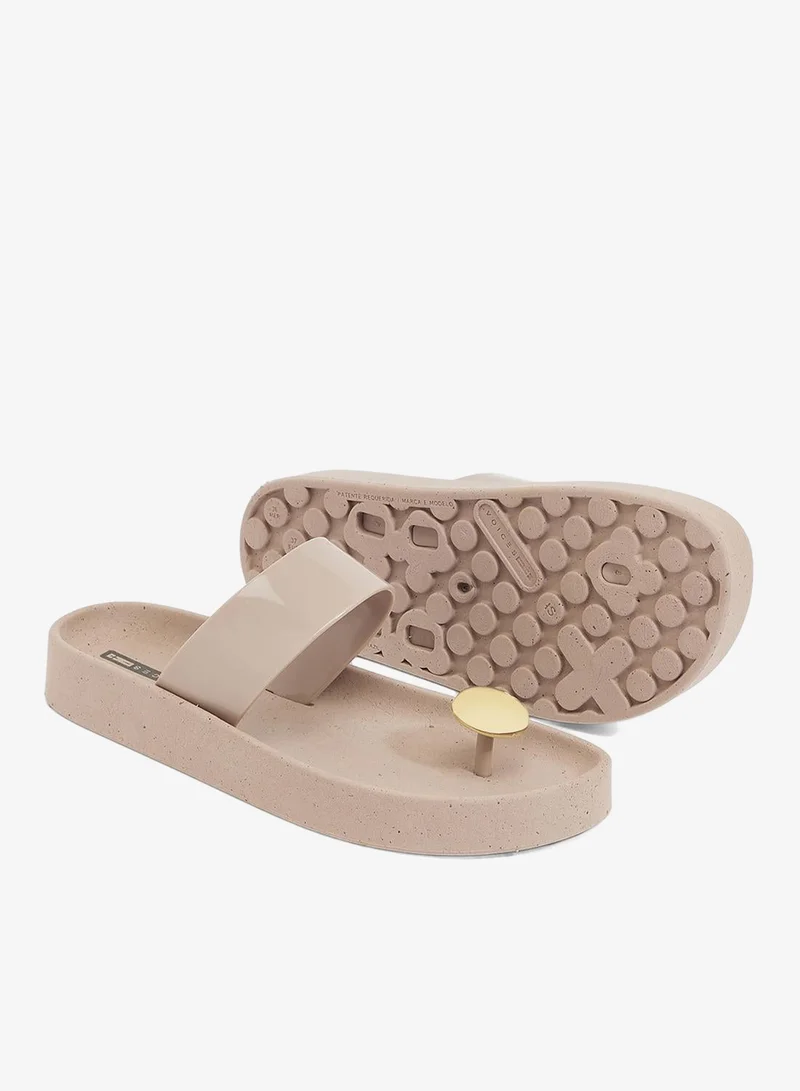 Voices Beige Pet-Beige-Gold Smooth Ball Women'S Anti Slip Sole  Single Strap Sandals - Beige for Women | Best Price UAE