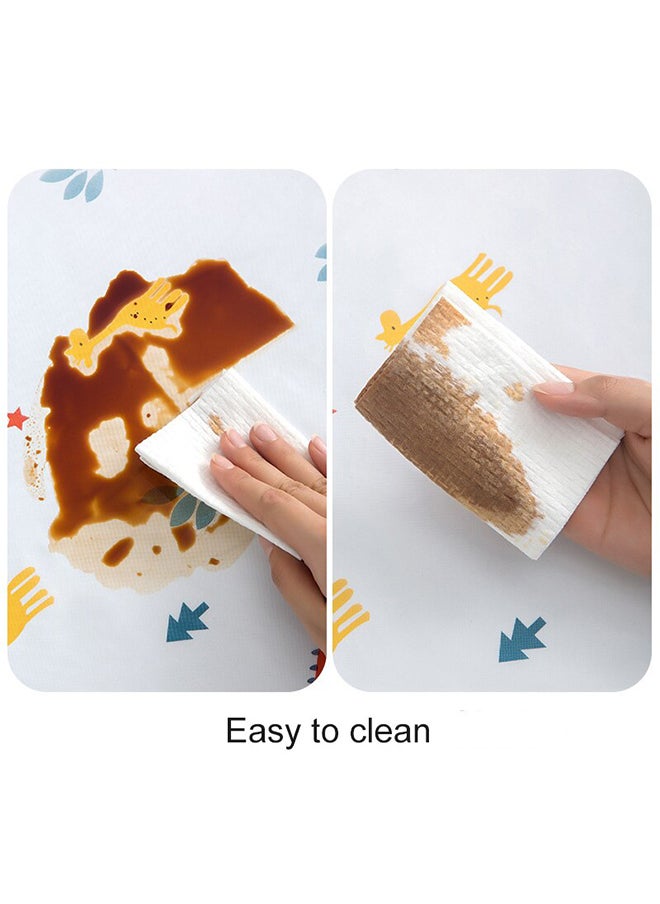 O Ozone Dust-Proof Fridge Cover Washing Machine Cover [ Fridge Organizer ] with Storage Pockets for Pods Utensils or Anything for Quick Access- (Leaf pattern)  - Image 5