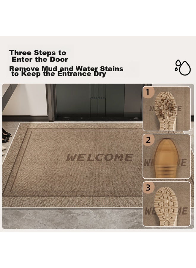 Slowly Say Slowly Enter The Door Mat, Home Use, Cuttable, Dust-removing, Non-slip, Water-absorbing, Entrance Door Mat, Chamo And Love Home, 60*90cm - Image 3