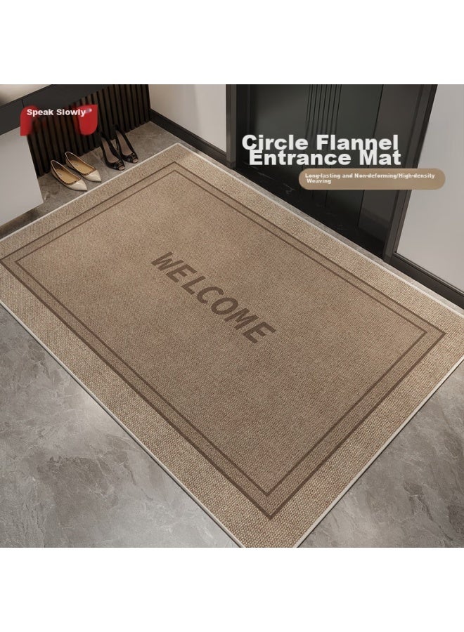 Slowly Say Slowly Enter The Door Mat, Home Use, Cuttable, Dust-removing, Non-slip, Water-absorbing, Entrance Door Mat, Chamo And Love Home, 60*90cm - Image 1