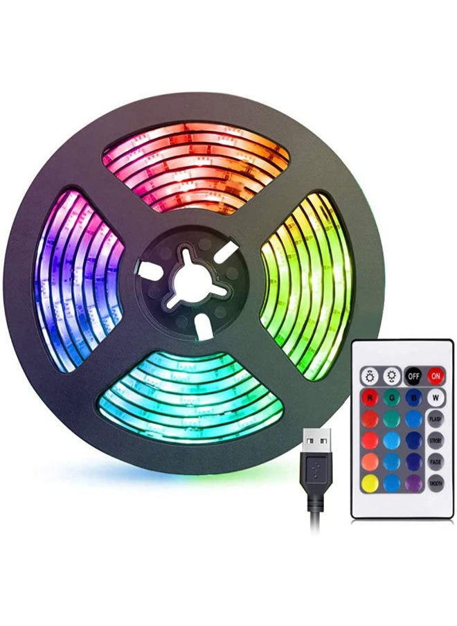 SHOPI LED Strip Light, 2M RGB Waterproof Lights, Home Decoration Lighting Strips, Smart Color Changing Led Strip Kit for Bedroom Kitchen TV, USB Powered Flexible Backlight Strip  - Image 1
