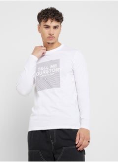 Seventy Five Basics Graphic Long Sleeve T-Shirt  - Image 1