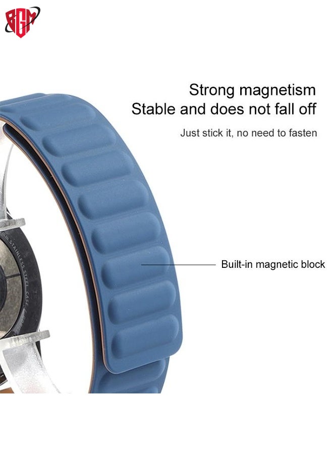 BGM Watch Band Strap Silicone Magnetic Watch Band For Amazfit GTS 2(Orange Red)  - Image 3