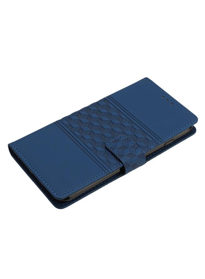 S-TOP Case For iPhone 13 mini Diamond Embossed Skin Feel Leather Phone Case with Lanyard - Image 4