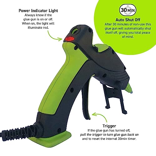 Surebonder Mini Hot Glue Gun with Dual Temperature & Auto Shut Off, 20 Watts for Fast Heating & Consistent Glue Flow, Adjust Temp for Multiple Projects (Ultra Series DT-320F) - Image 2