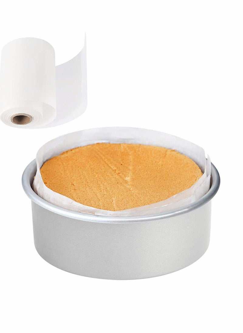 Baking Paper, Nonstick Cake Pan Side Liner Parchment Paper Roll 4in x 164 ft, for and Spring form