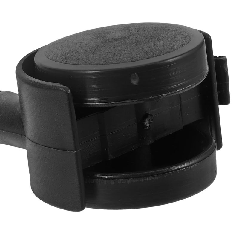 2Pcs Black Swivel Caster Wheels With Brake For Drying Rack Furniture Replacement Easy Install - Image 3