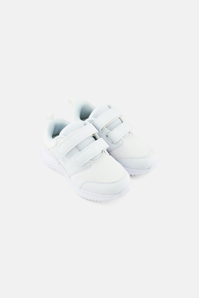 RBX Toddlers Girl Velcro Closure Sneakers Shoes, White - Image 4