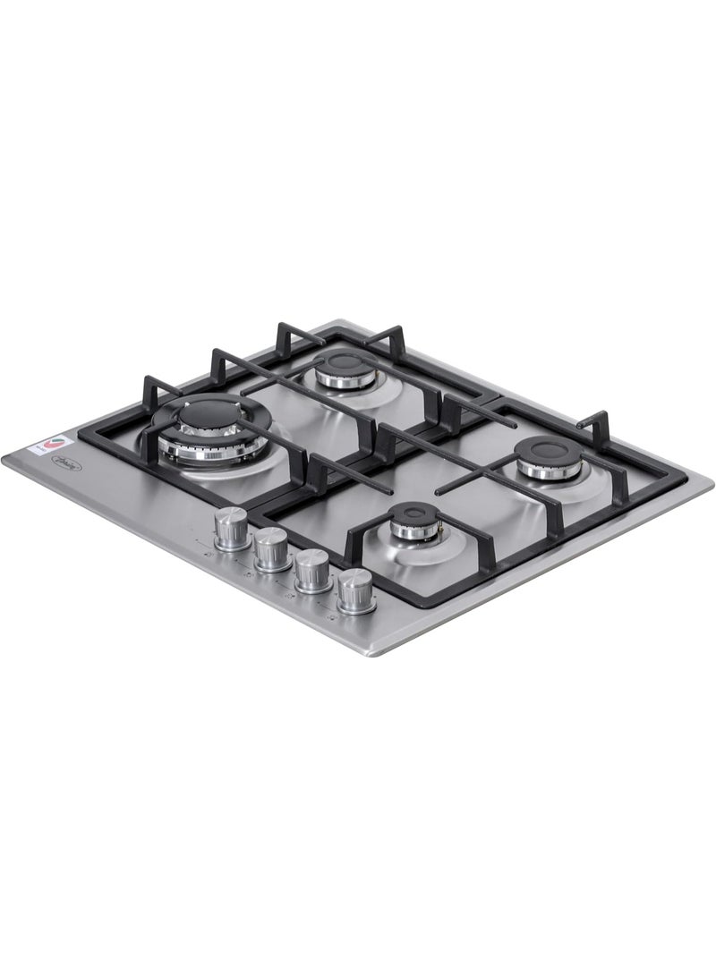 Terim TERBIGH604SS 60 cm Built in Gas Hob, Flame Failure Device, Cast Iron Pan Supports, Gas Conversions Kit, Made in Turkey, 1 Year Warranty TERBIGH604SS silver - Image 2