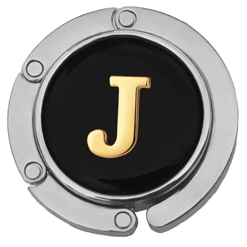 FURE Table Purse/Bag Hanger with Initial for Women (Initial J Purse Hanger) - Image 1