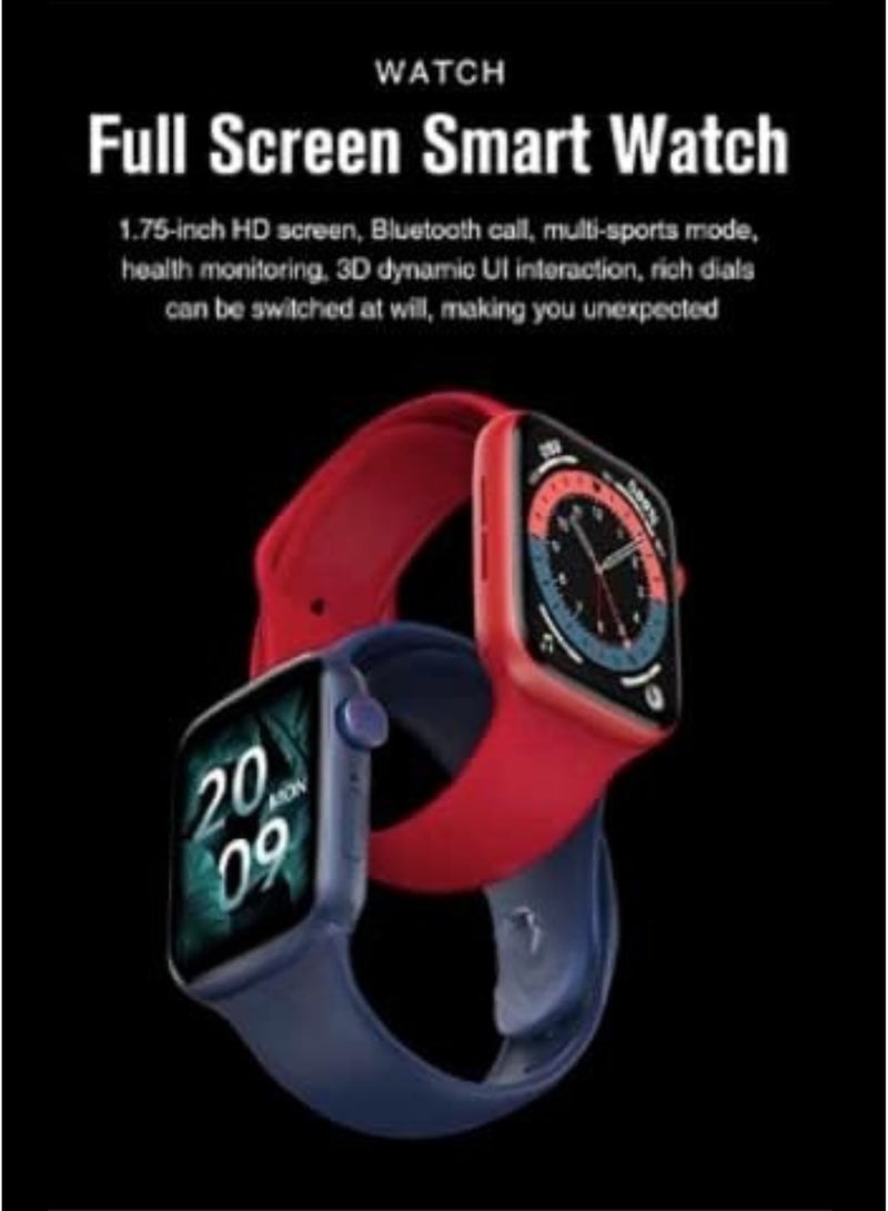 ويزمي ساعة Wisme X22 الذكية عالية الجودة مع 3 أحزمة - مكالمات بلوتوث، جهاز تتبع لياقة بدنية مقاوم للماء، مراقب معدل ضربات القلب، ساعة ذكية للأعمال للرجال والنساء، طلاء مفرغ - أسود - Image 5