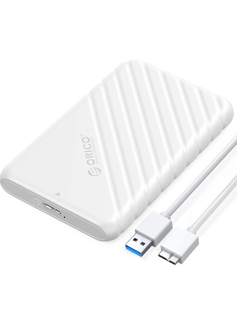 Orico USB 3.0 Micro B 2.5” inch SATA SSD Hard Disk Box White  - Image 1