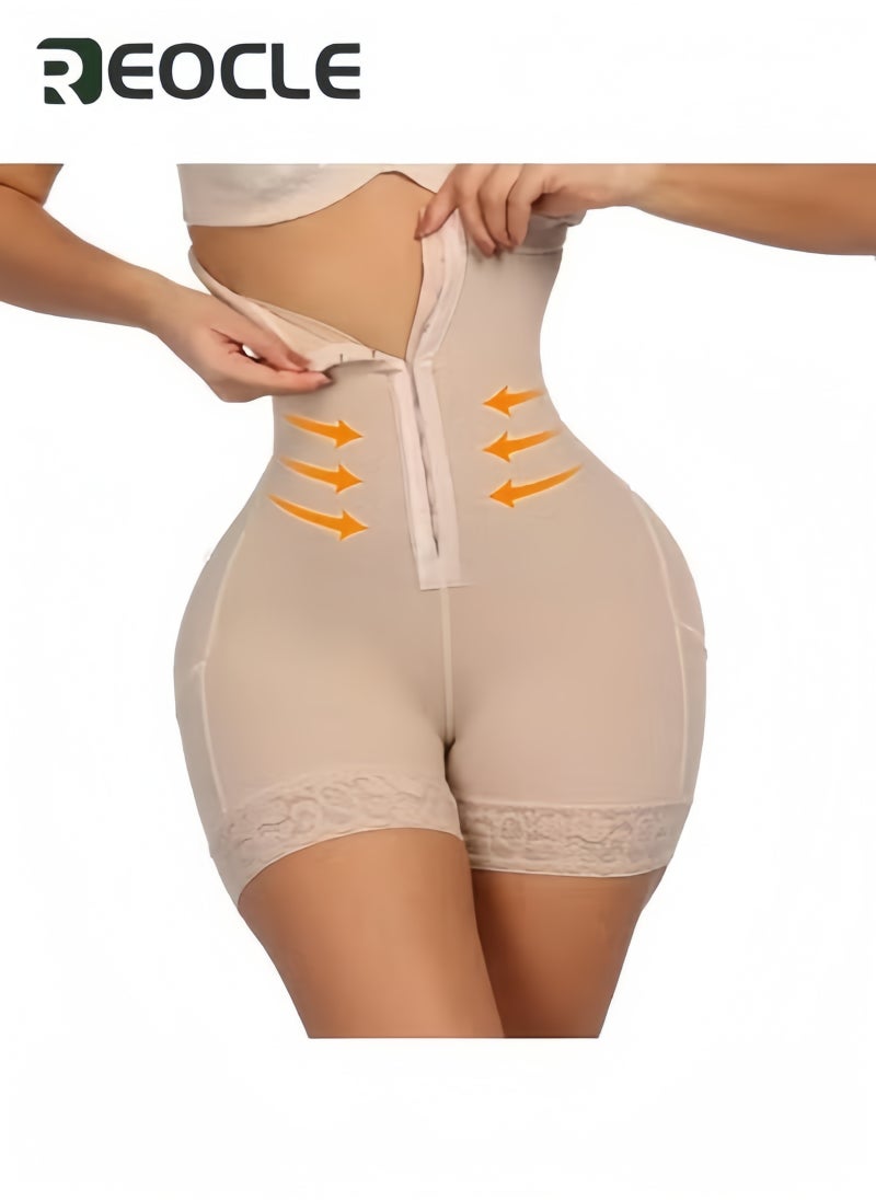 REOCLE - Women's Body Shaper Shapewear Breasted Corset Workout Leggings High Waist Shapewear Faja Shorts Thigh Slimmer Corset Waist Trainer Pants - Image 1