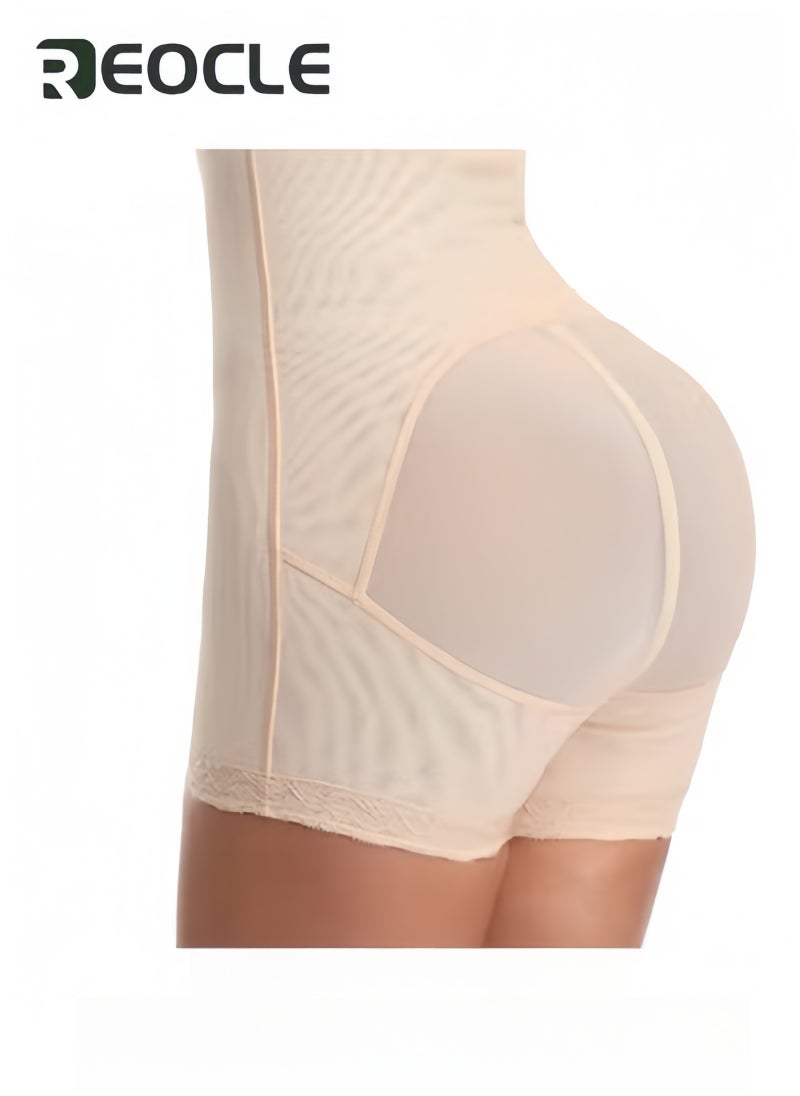 REOCLE - Women's Body Shaper Shapewear Breasted Corset Workout Leggings High Waist Shapewear Faja Shorts Thigh Slimmer Corset Waist Trainer Pants - Image 1
